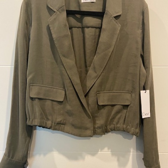 NWT DEX Women’s Cross Over Jacket Top - Picture 4 of 5